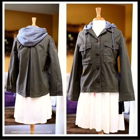 HOODED UTILITY MILITARY TRENCH UTILITY JACKET - Picture 3 of 8